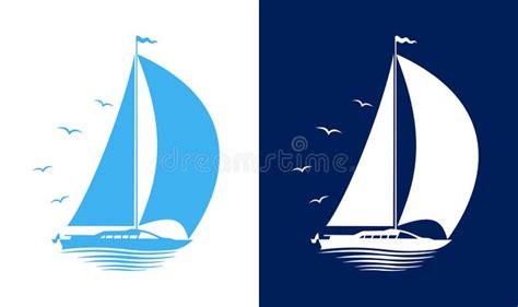 Yacht Silhouette Stock Illustrations 21950 Yacht Silhouette Stock