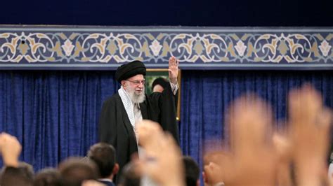 Irans Khamenei Delivers Rare Sermon With Rifle By Side Calls Missile Attack On Israel Legal