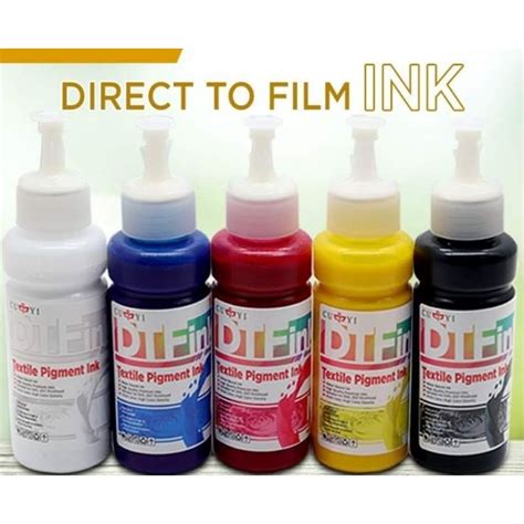 Cuyi Ml Dtf Direct To Film Textile Pigment Ink C M Y K And White