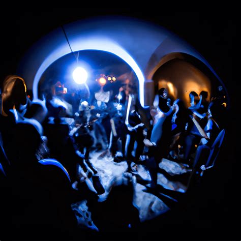 Dark Party in Fisheye Lens Photograph · Creative Fabrica