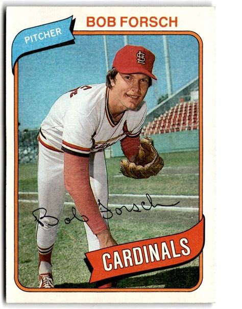 1980 Topps Bob Forsch St Louis Cardinals 535 EBay