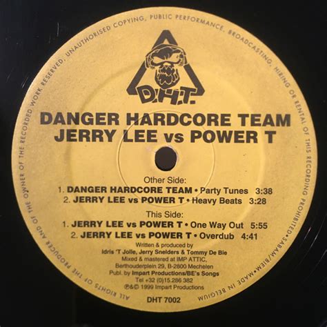 Danger Hardcore Team Jerry Lee Vs Power T Party Tunes Releases