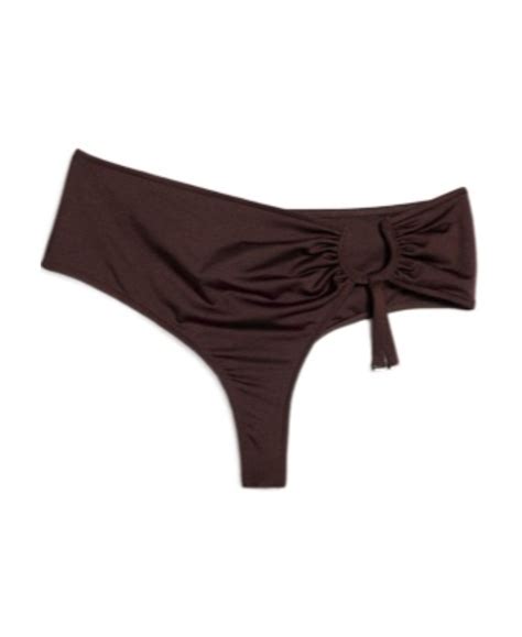 Jacquemus Aouro Ruched Bikini Bottoms In Black ModeSens
