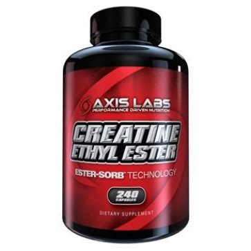 Creatine Ethyl Ester 750mg 240 Capsules by Axis Labs