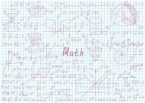 Fórmulas Matemáticas Dibujadas a Mano En Una Pizarra Verde Para El