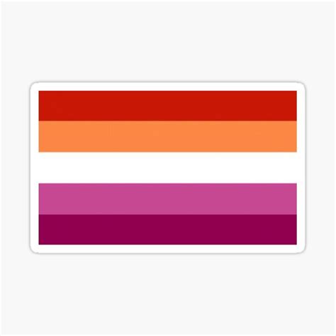 Lesbian Pride Flag Sticker For Sale By Chunky Lad Redbubble