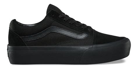 Venta Vans Old Skool Negras Mujer Plataforma En Stock