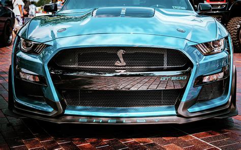 Blue Ford Mustang Shelby GT500 Photograph by Rose Guinther - Pixels