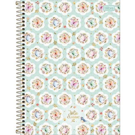 Caderno Espiral Capa Dura Universit Rio Mat Ria Jolie Classic