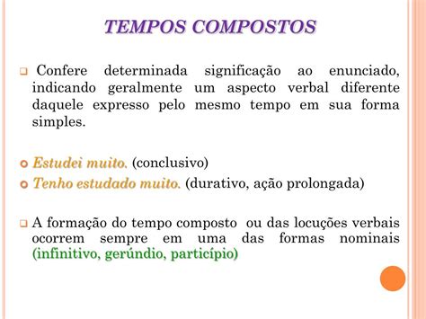 Tempo Composto Do Verbo - Tempo Composto Do Verbo - BINKEDU