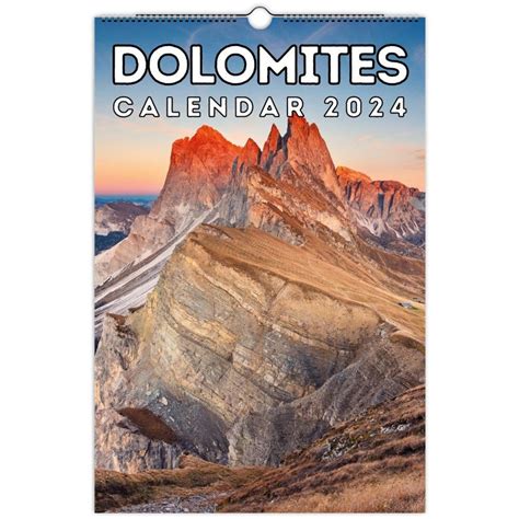 Dolomites Wall Calendar 2024 Great T For Mountains Lovers Etsy