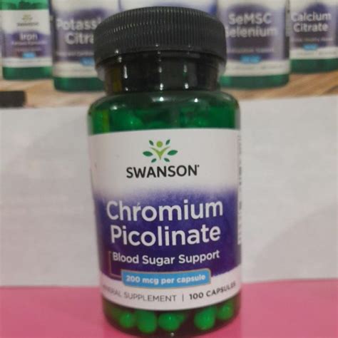 Chromium Picolinate 200 Mcg 100 Capsules Best By August 2026 Swanson Shopee Philippines