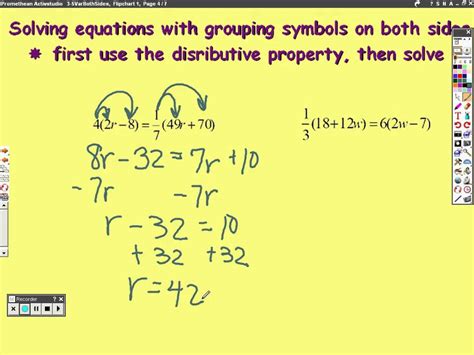 How To Solve Variables On Both Sides