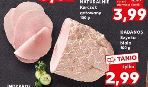 Promocja Kabanos szynka biała 100g w Kaufland