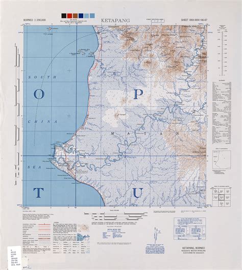 Borneo Ams Topographic Maps Perry Castañeda Map Collection Ut