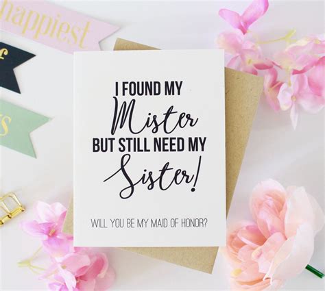 Will You Be My Maid Of Honor Funny Card Maid Of Honor