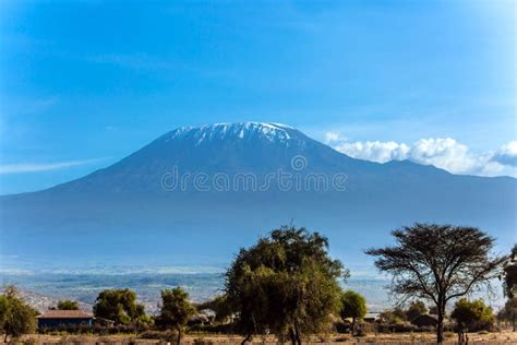 The Famous Snow Peak of Kilimanjaro Stock Photo - Image of heat ...