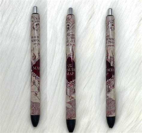 Refill Included map Refillable Gel Pen - Etsy