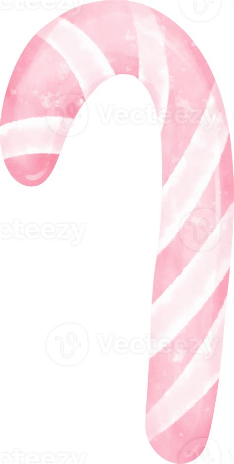 Cute Pink Halloween Sweet Candy Cane Cartoon Hand Painted Watercolor Illustration 23869928 Png