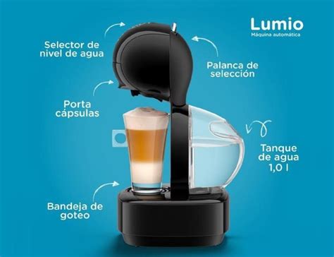 Cafetera Dolce Gusto Lumio Nescafe Automatica Negra Capsulas Env O Gratis