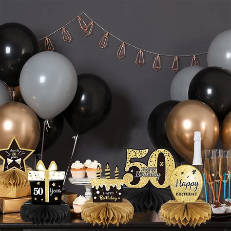 Buy 9 Pieces 50th Birthday Decoration 50th Birthday Centerpieces For