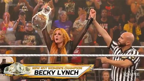 Becky Lynch Wins Nxt Women S Title On Wwe Nxt