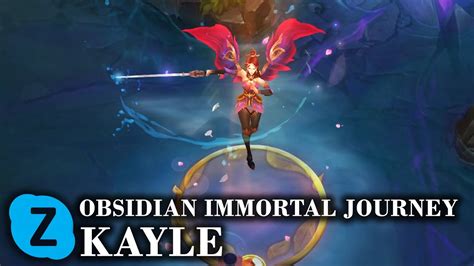 Obsidian Immortal Journey Kayle Chroma LOL Skin Spotlight YouTube