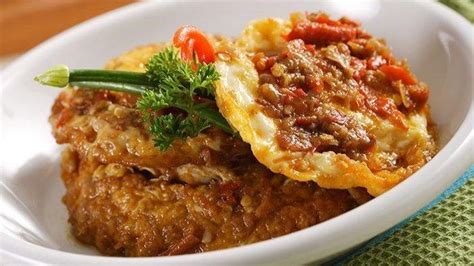 6 Resep Telur Ceplok Untuk Sarapan Kreasi Unik Pakai Bumbu Rendang Dan