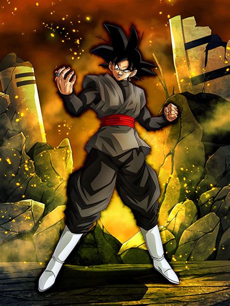 AGL Goku Black SSR Art in HD (detailed upscale) + no effects version ...