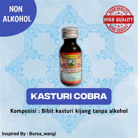 Jual Minyak Wangi Kasturi Cobra Asli Original Shopee Indonesia