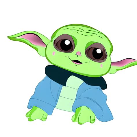 Cute Baby Yoda Graphic · Creative Fabrica