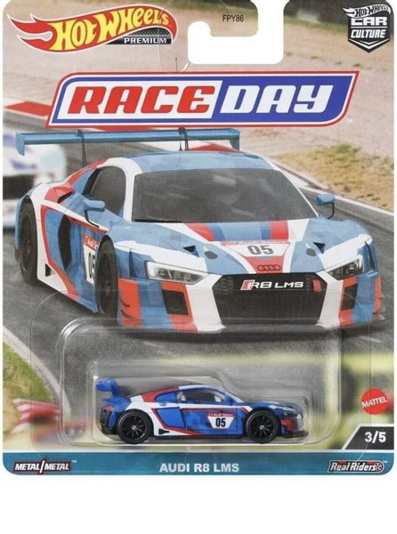 Машинка Hot Wheels Car Culture Race Day Audi R LMS Premium Хот Вилс Премиум купить с