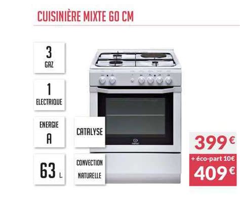 Promo Cuisinière Mixte 60 Cm chez Copra iCatalogue fr