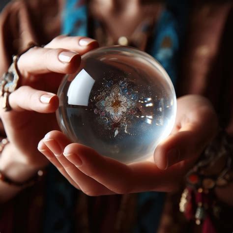 Premium AI Image Crystal Ball In Hand