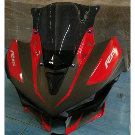 Jual Cover Headlamp Model R25 Winglet Buat Yamaha R15 Old Pnp Yamaha