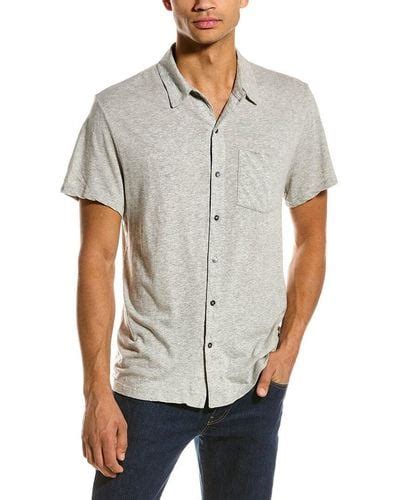 Gray James Perse Shirts For Men Lyst