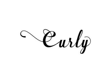 Curly Svg Typography Graphic By Expressyourself82 · Creative Fabrica