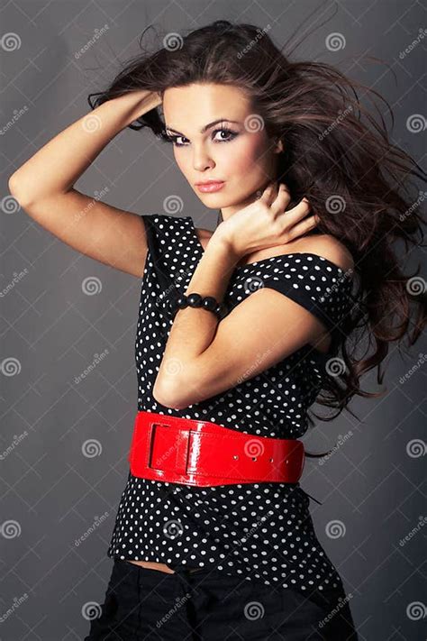 Woman With Long Brown Hair Stock Image Image Of Close 5175673