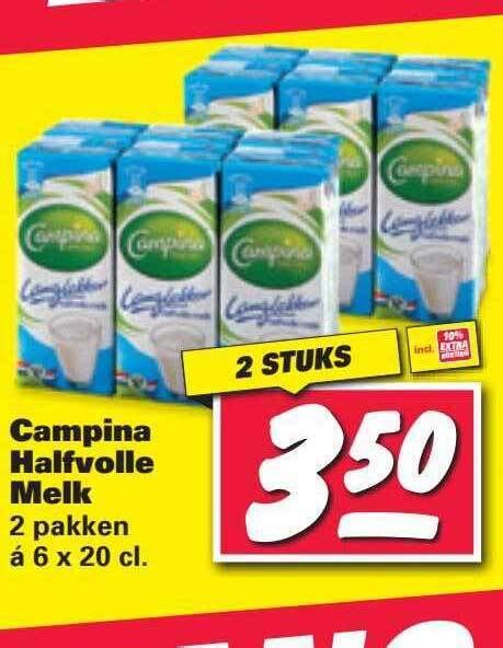 Campina Halfvolle Melk Aanbieding Bij Nettorama