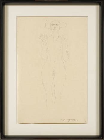 Standing Nude From The Front Forearms Raised Par Gustav Klimt Sur Artnet