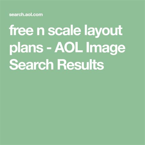 Free N Scale Layout Plans