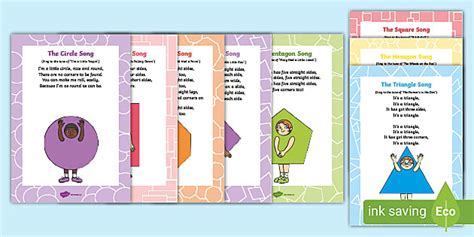 2D Shape Song And Rhyme Resource Pack Twinkl Resources