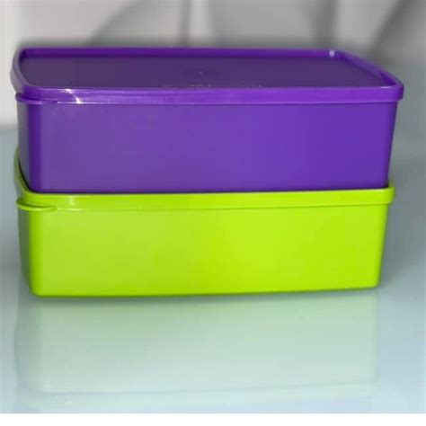 Caixa Ideal Freezer Litros Tupperware Cores Roxo Verde Original