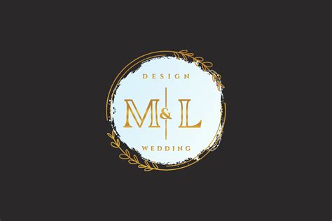 Initial Ml Beauty Monogram And Elegant Logo Design Handwriting Logo Of