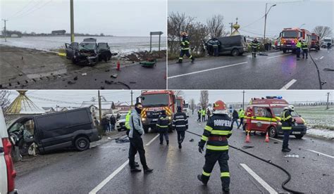 Accident grav în Războieni Iași O persoană a murit iar alte patru