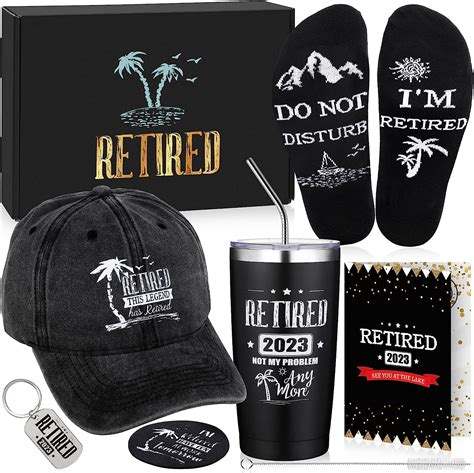 Aodaer Pieces Retirement Gifts Set For Men Retirement Wine