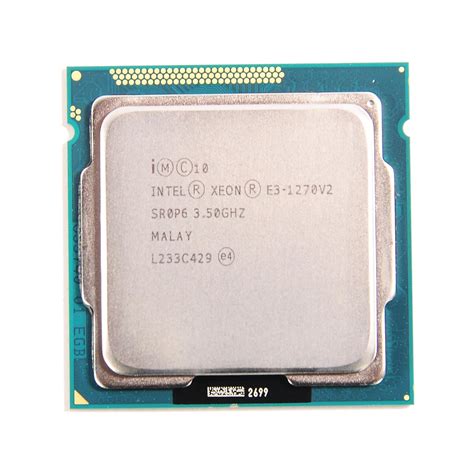 Intel Xeon Quad-Core Processor E3-1270V2 3.5GHz 5.0GT/s 8MB LGA1155 CPU ...