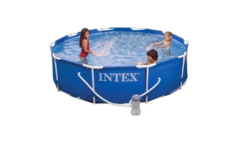 Intex 28201eh 10 Ft X 30 In Metal Frame Pool Groupon