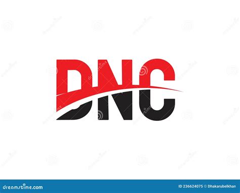 DNC Letter Initial Logo Design Vector Illustration | CartoonDealer.com ...