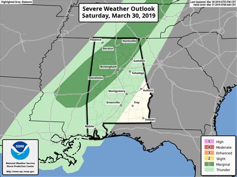 Spc Drops Slight Risk Marginal Risk Remains The Alabama Weather Blog